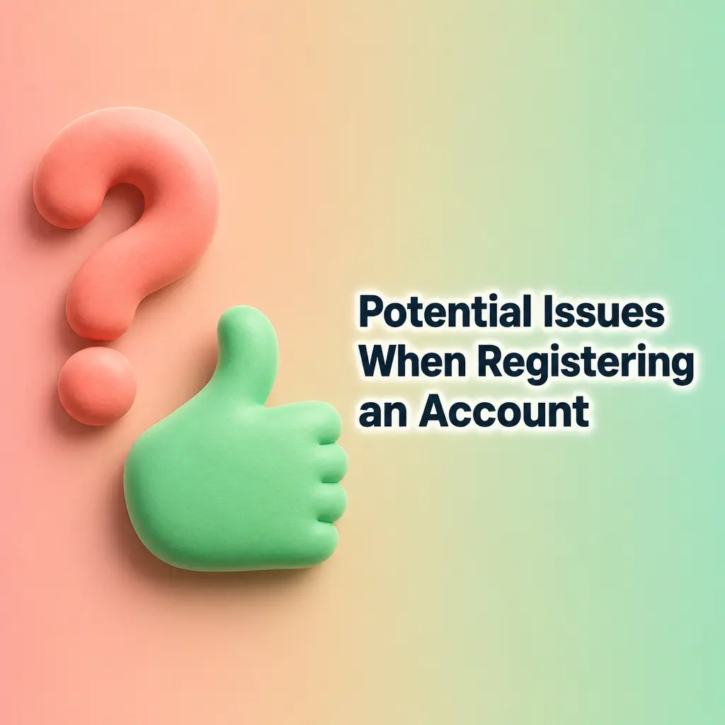 Common account registration issues: email verification, document upload, duplicate accounts, payment, and address mismatch fixes.