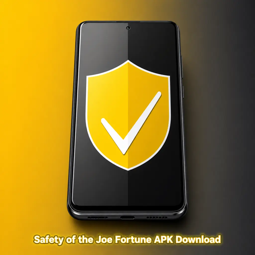 Joe Fortune APK download secured with SSL encryption and Curacao eGaming licence for safe mobile gambling